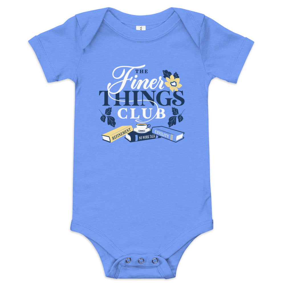 The Finer Things Club Kid's Onesie