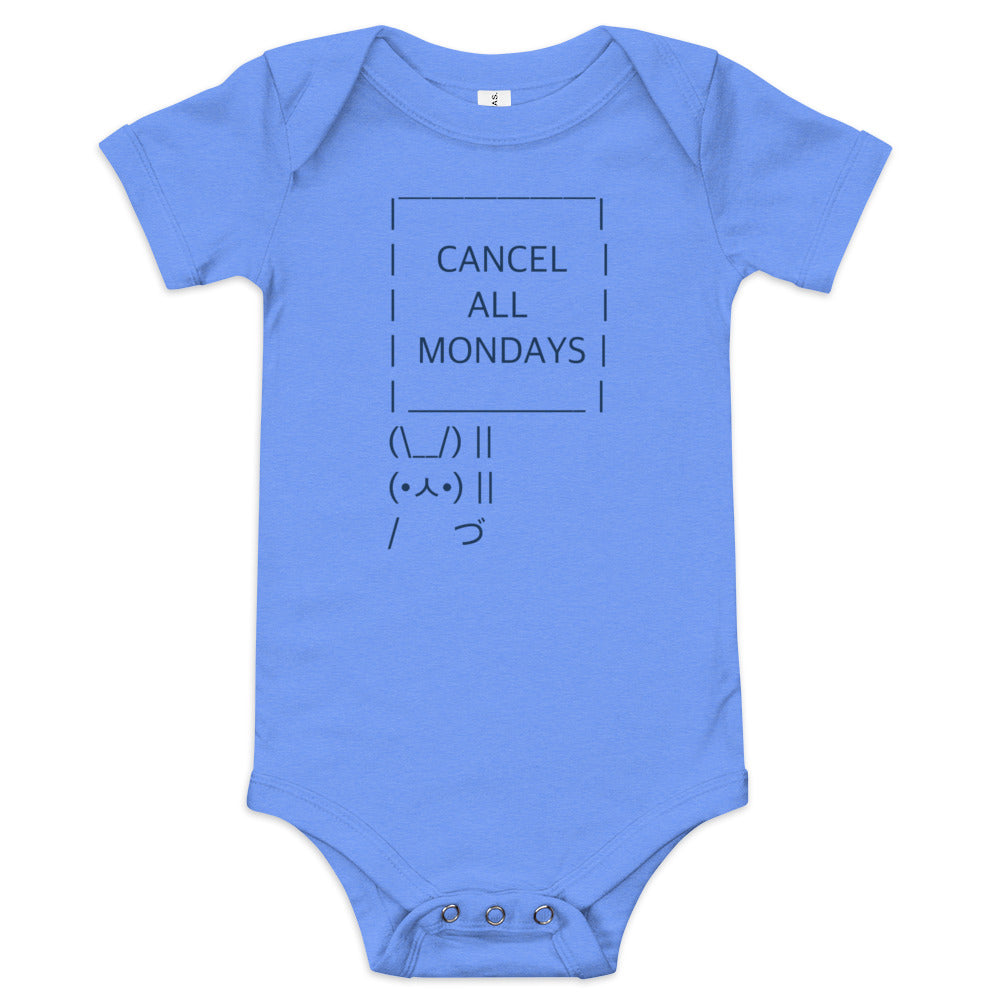 Cancel All Mondays Bunny Kid's Onesie