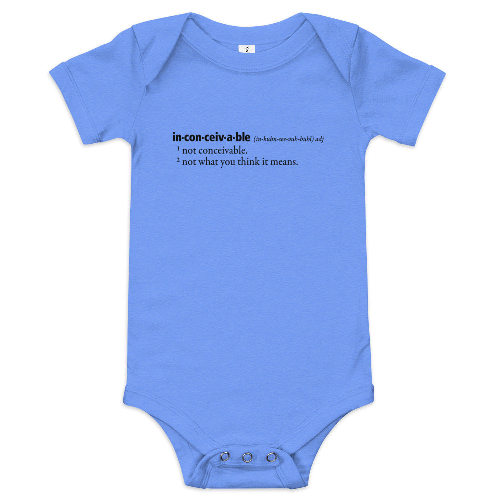 Inconceivable Definition Kid's Onesie