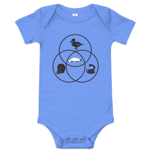 Platypus Venn Diagram Kid's Onesie