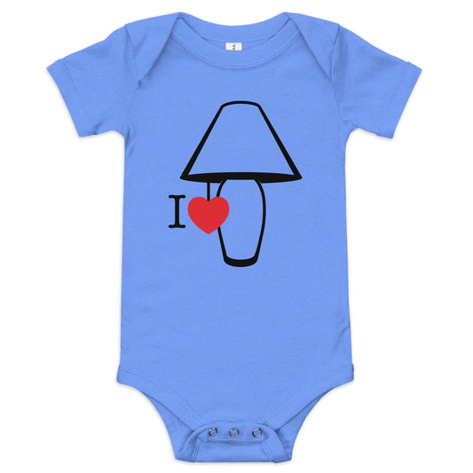 I Love Lamp Kid's Onesie