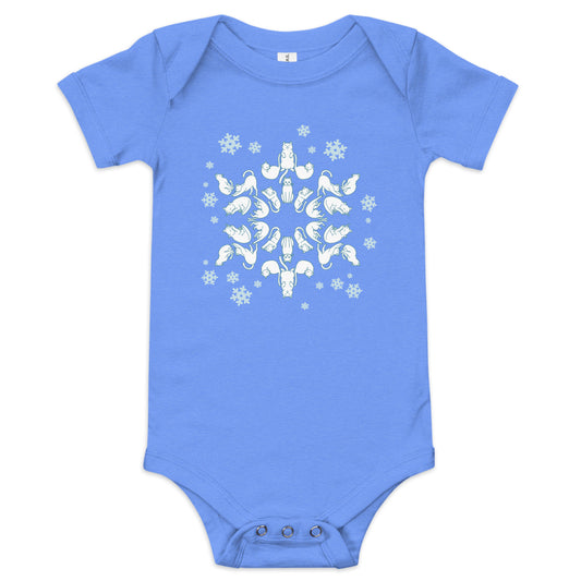 Cat Snowflake Kid's Onesie