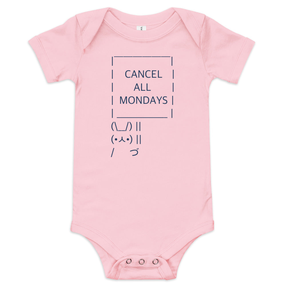 Cancel All Mondays Bunny Kid's Onesie