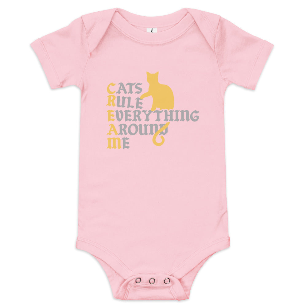 Cats Rule Everything Around Me Kid's Onesie