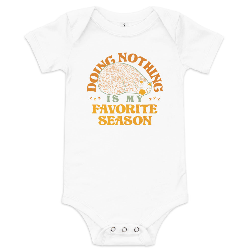 Doing Nothing Is My Favorite Season Kid's Onesie