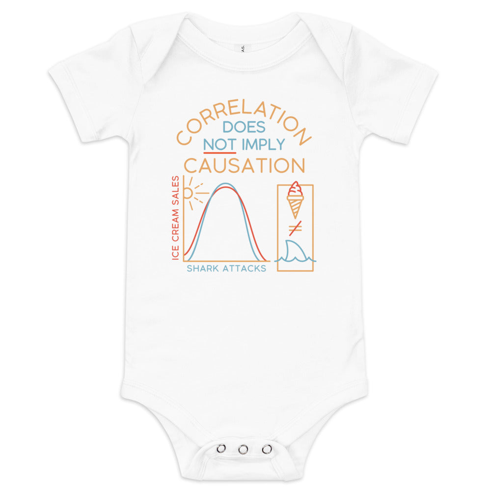 Correlation Does Not Imply Causation Kid's Onesie