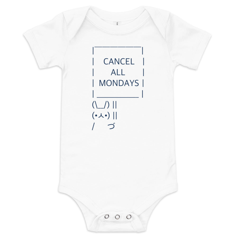 Cancel All Mondays Bunny Kid's Onesie