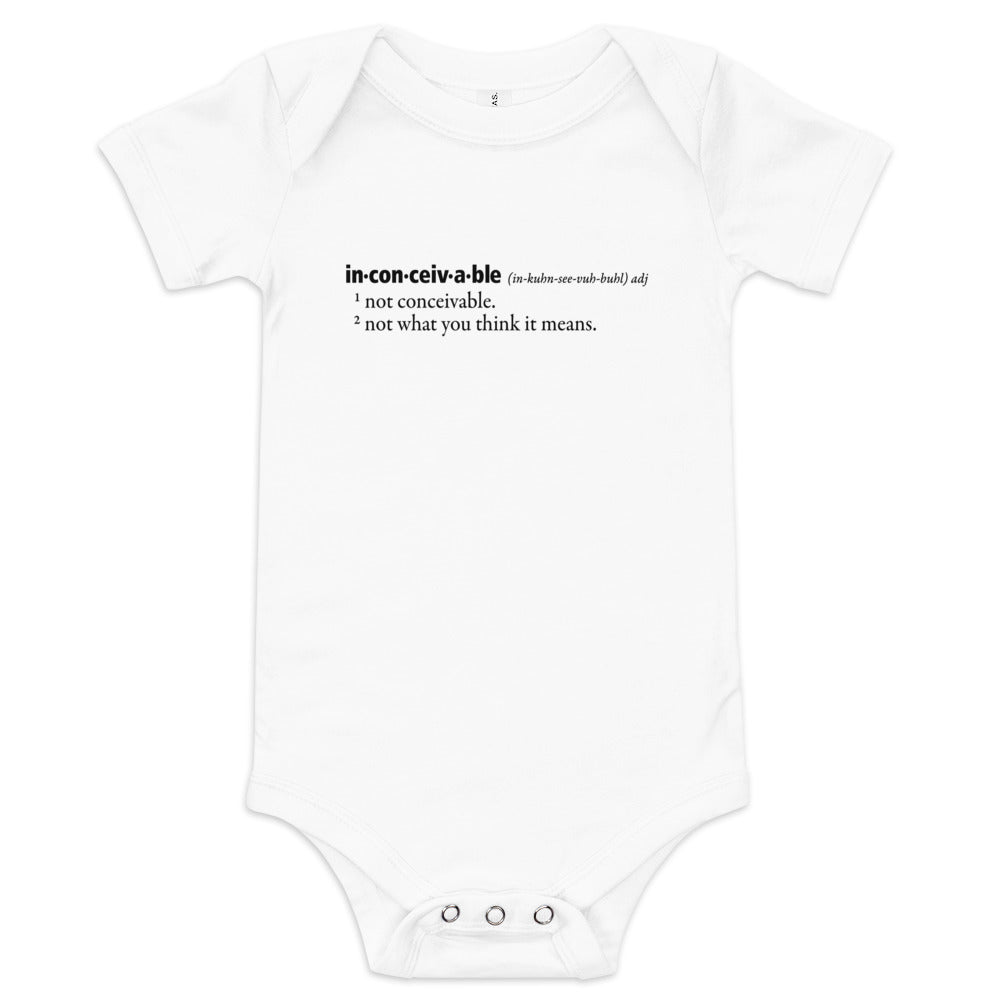 Inconceivable Definition Kid's Onesie