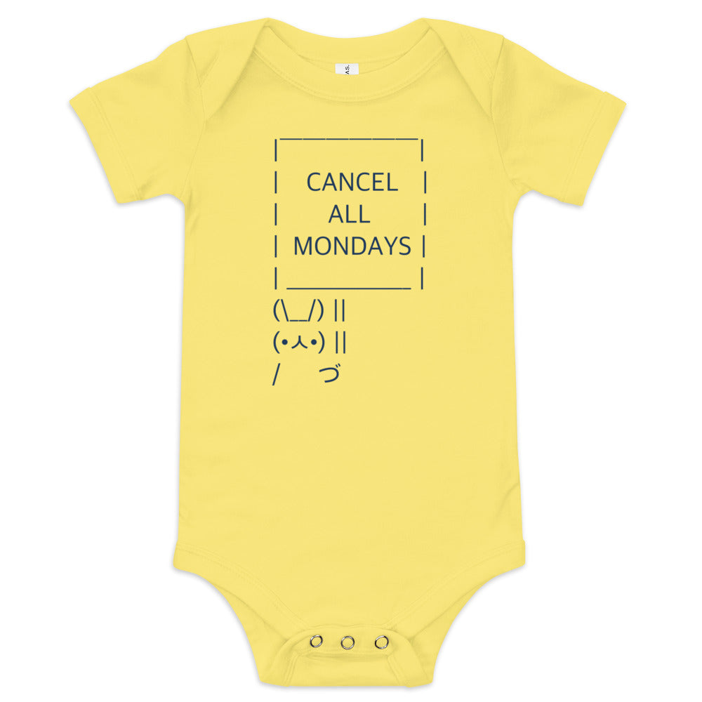 Cancel All Mondays Bunny Kid's Onesie