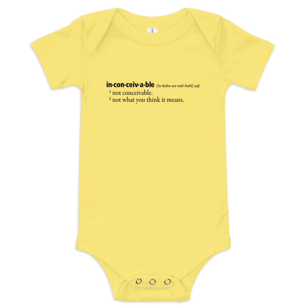 Inconceivable Definition Kid's Onesie