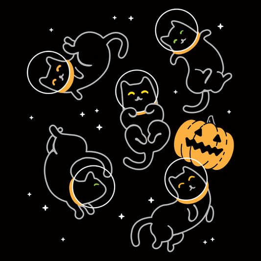 Cat Halloween In Space