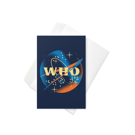 Who Space Administration Greeting Card