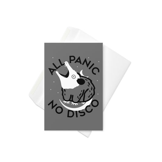 All Panic No Disco Greeting Card