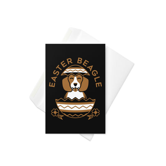 Easter Beagle Greeting Card