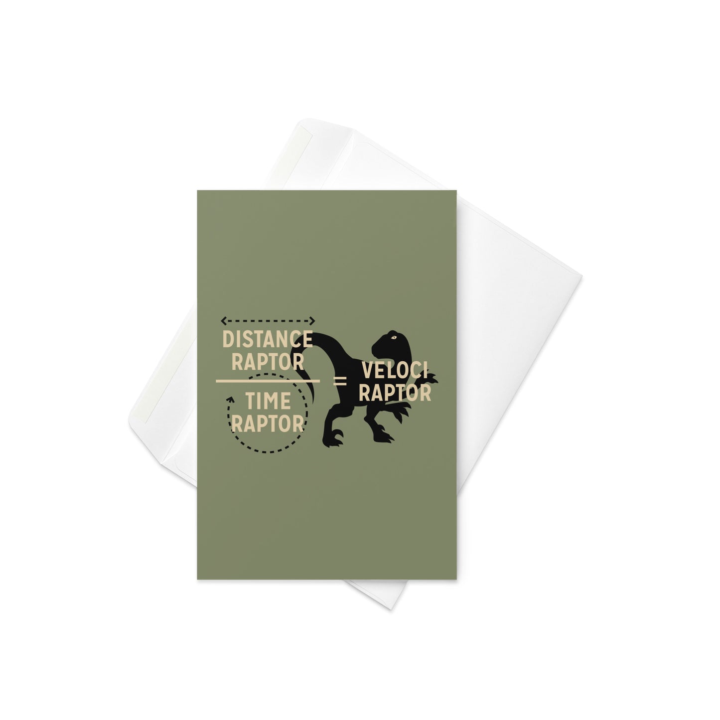 Veloci Raptor Greeting Card