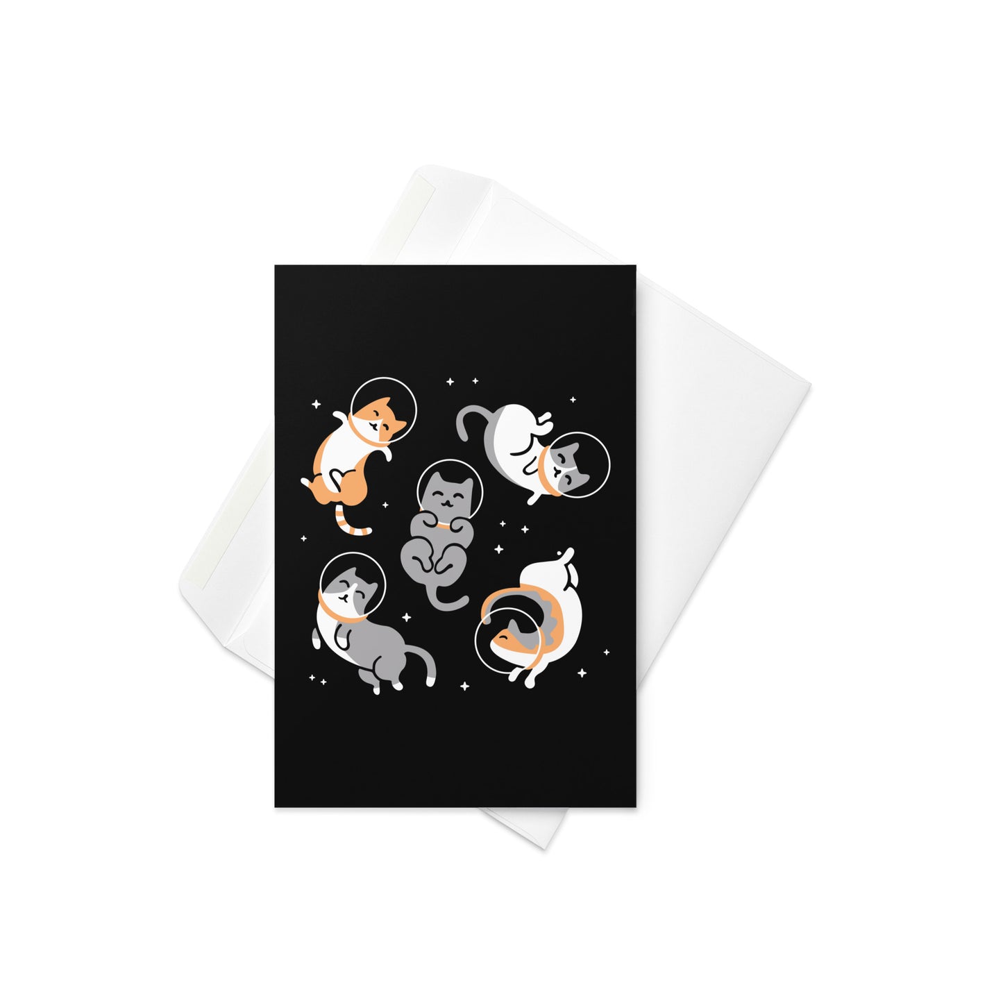 Cats In Space Greeting Card