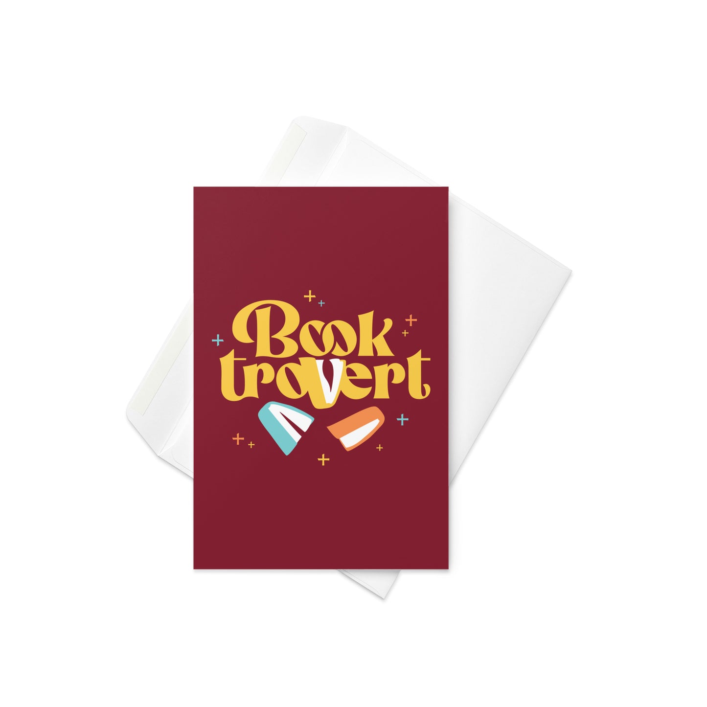 Booktrovert Greeting Card