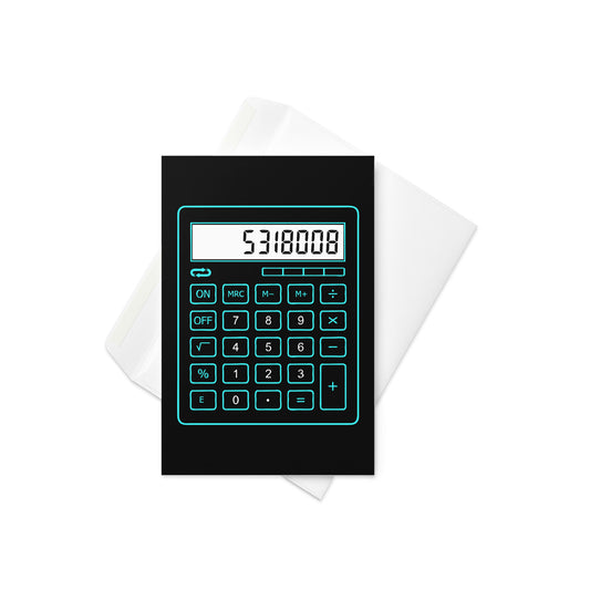 5318008 Calculator Greeting Card