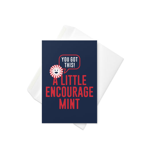 A Little Encourage Mint Greeting Card