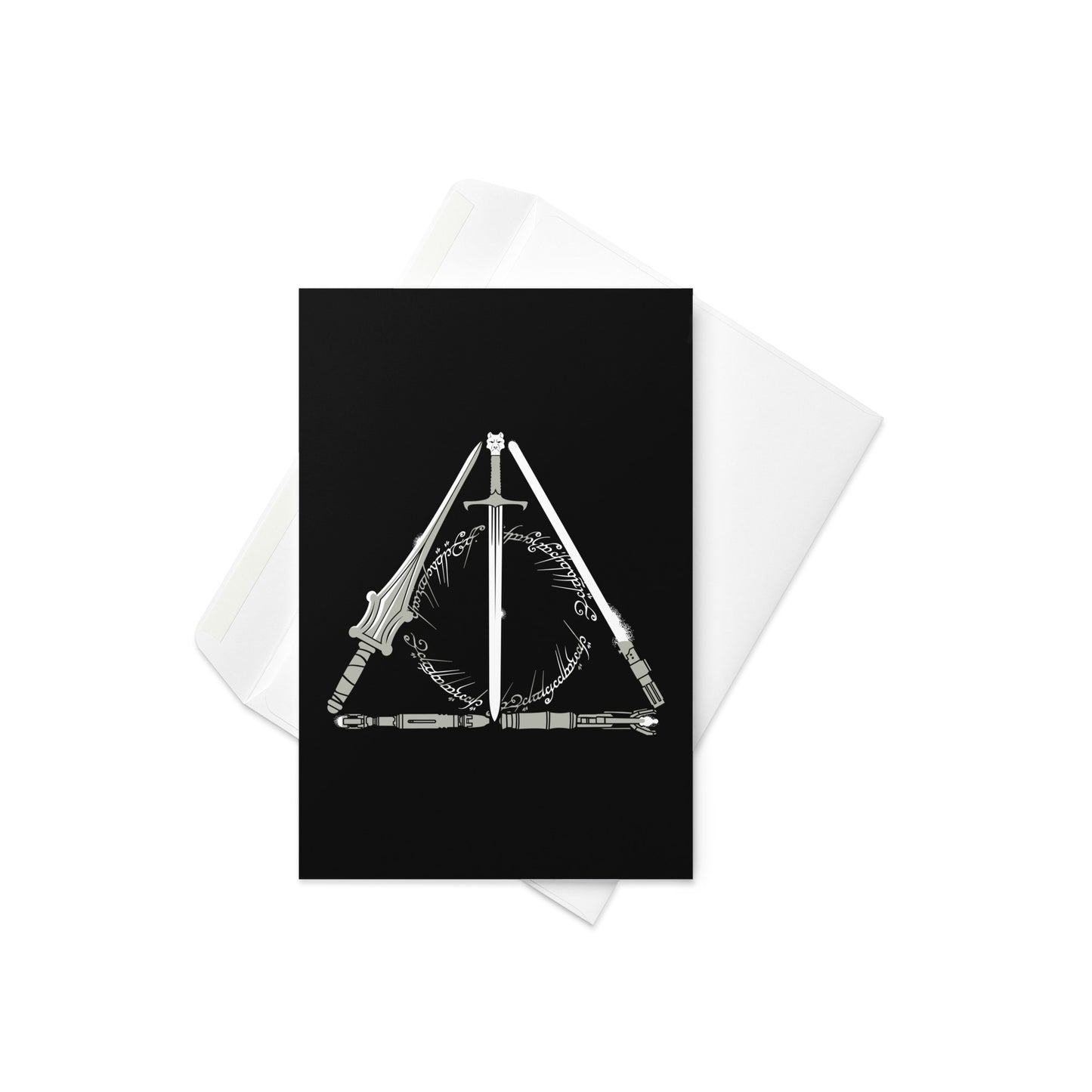 Nerdy Hallows Greeting Card