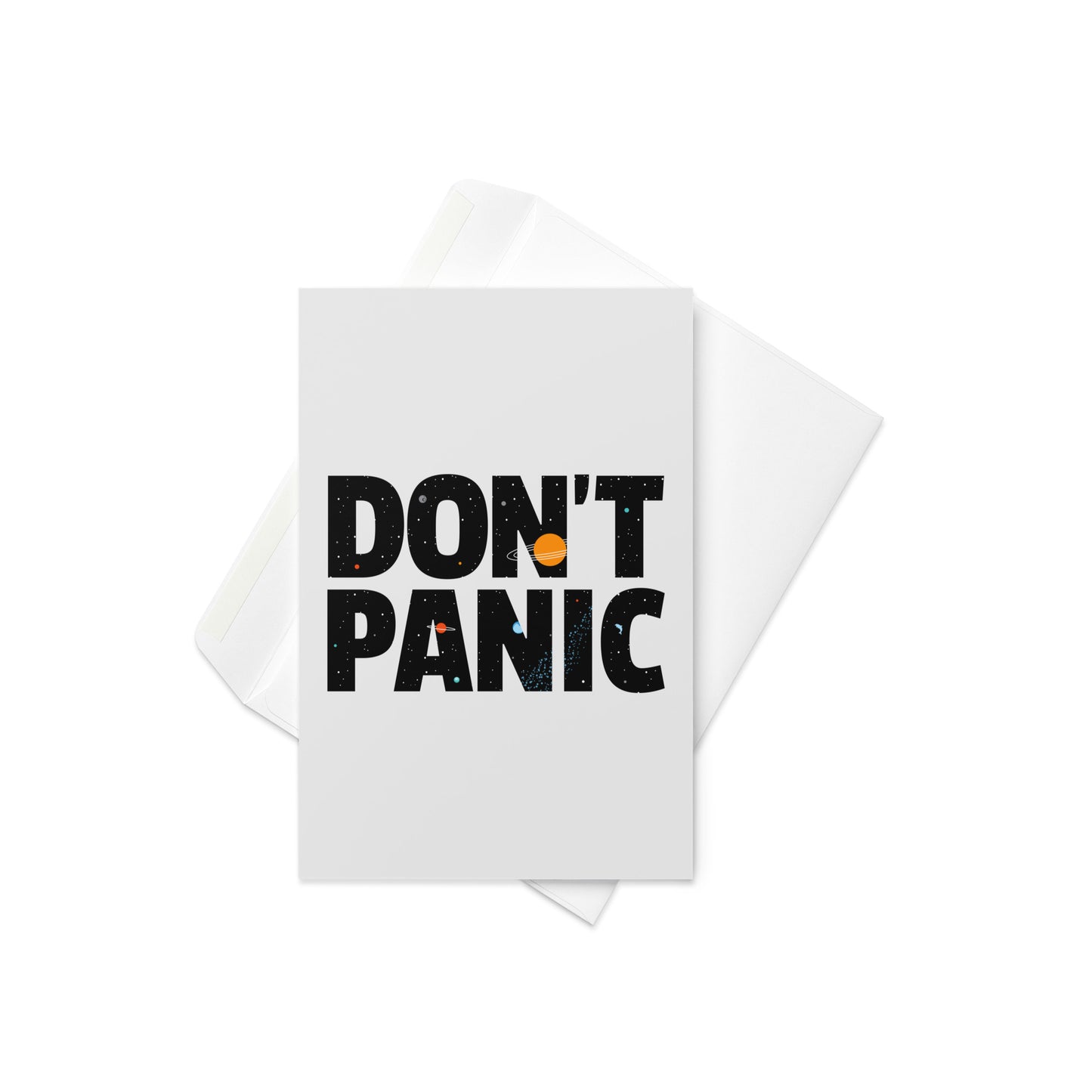 Don't Panic Greeting Card