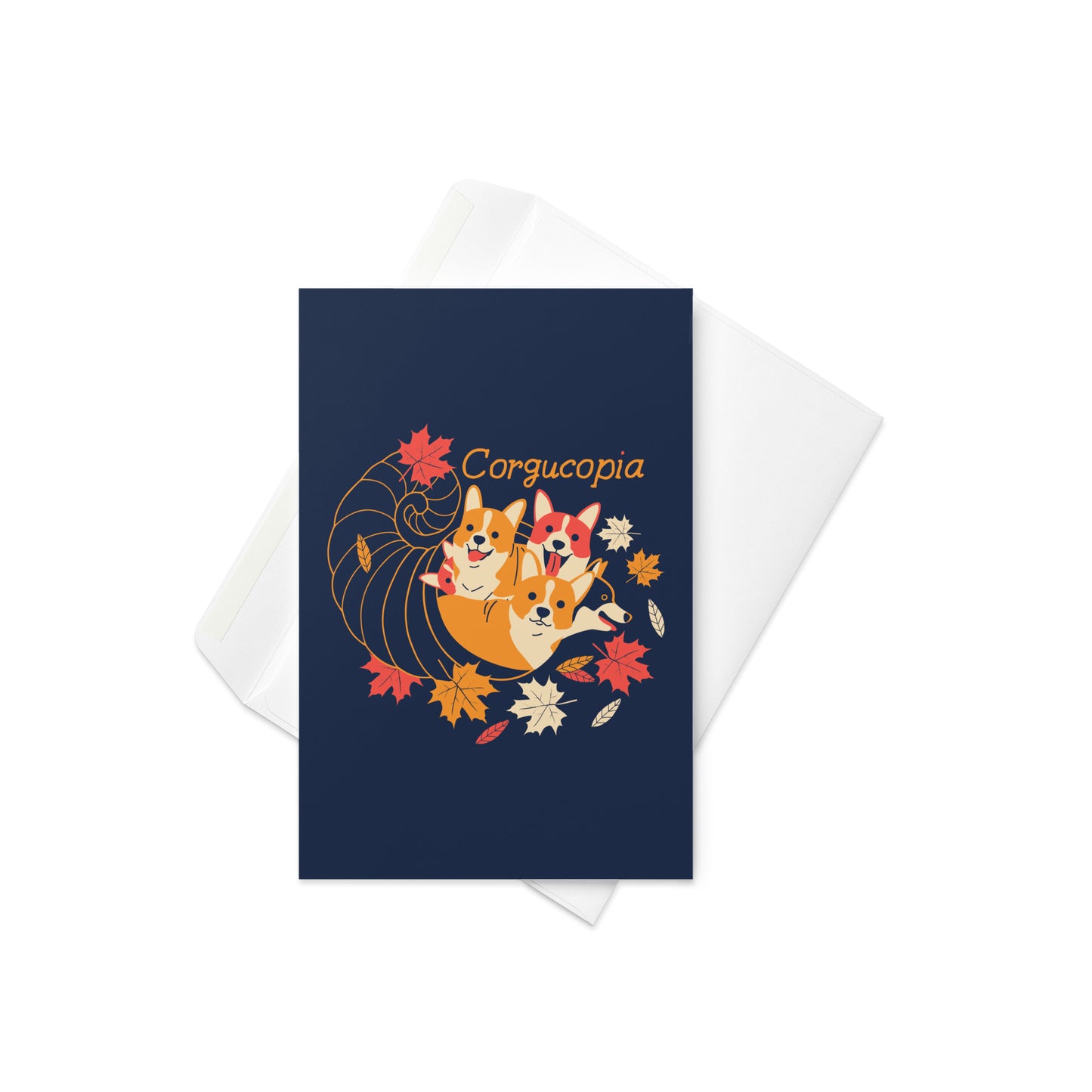 Corgucopia Greeting Card