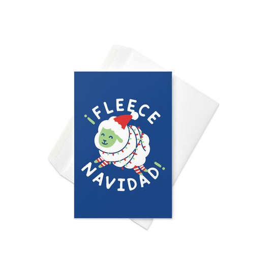 ¡Fleece Navidad! Greeting Card