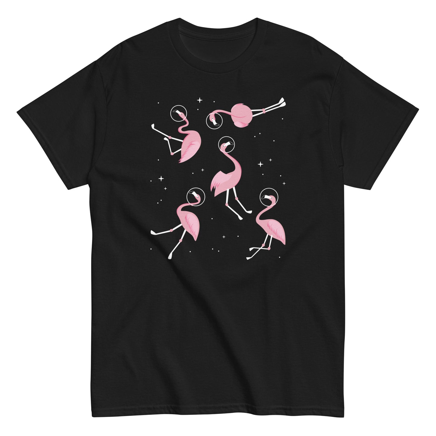 Flamingos In Space Men's Classic Tee