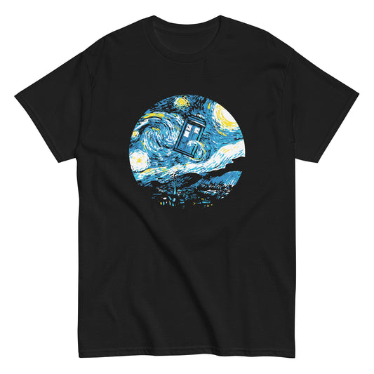 Starry Night Police Box Men's Classic Tee