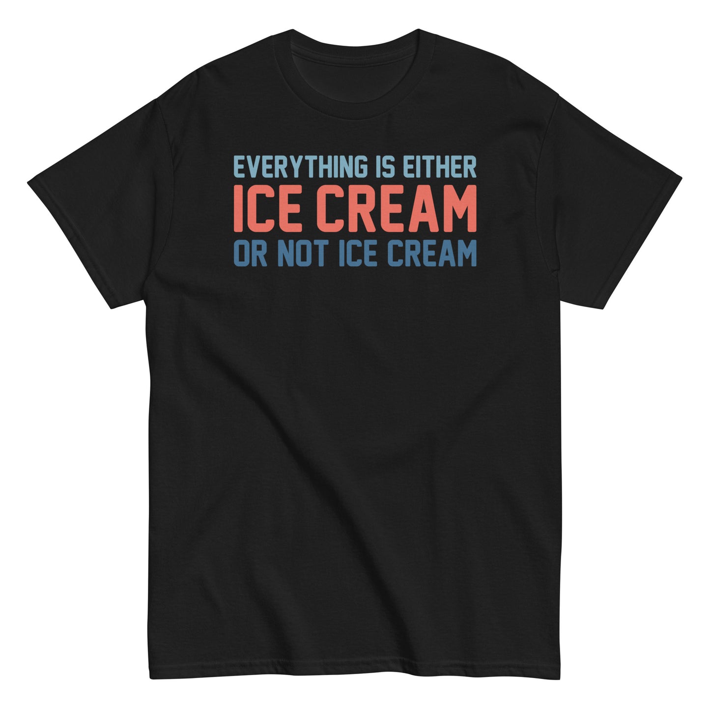 Everything Is Ice Cream Or Not Ice Cream Men's Classic Tee