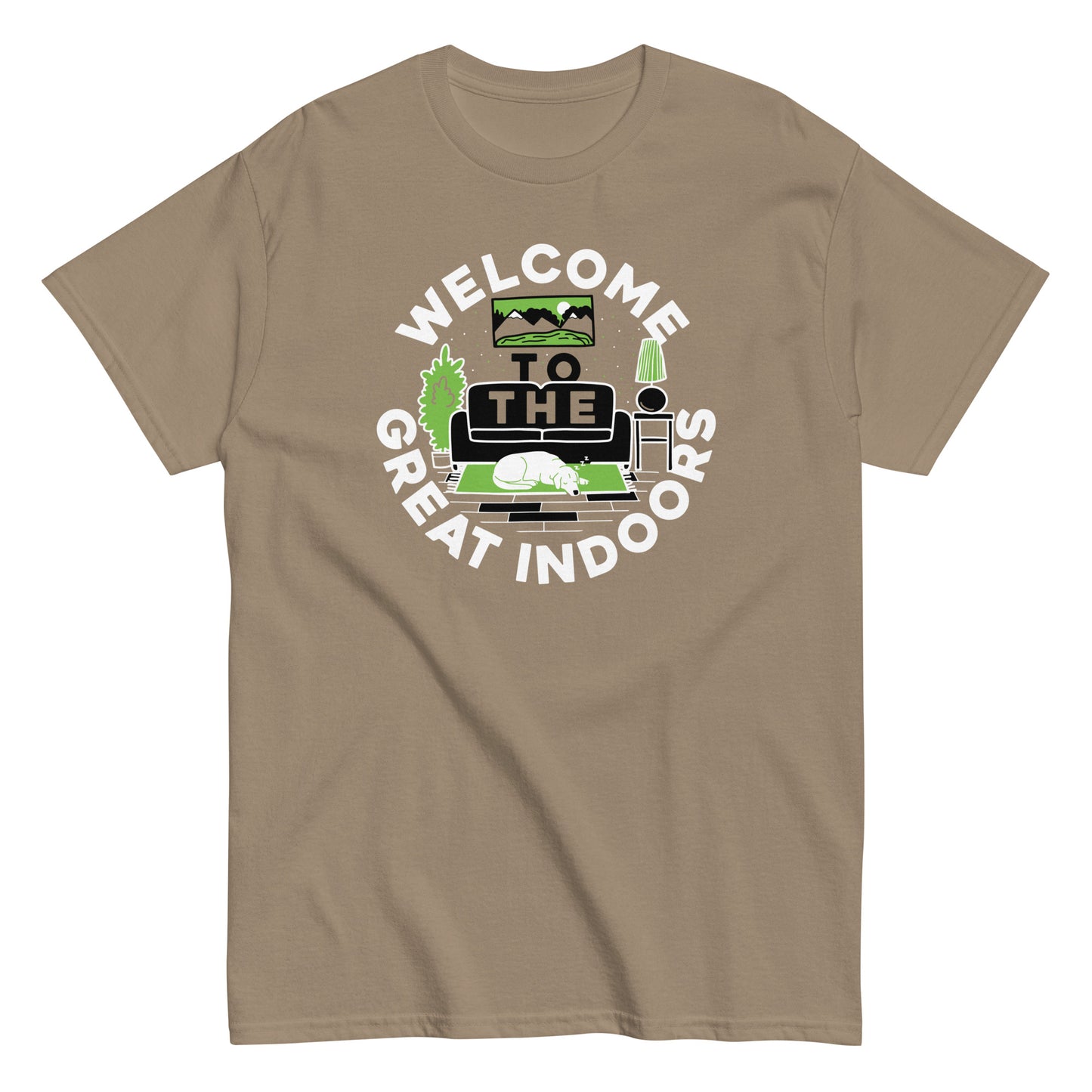 Welcome To The Great Indoors Men's Classic Tee