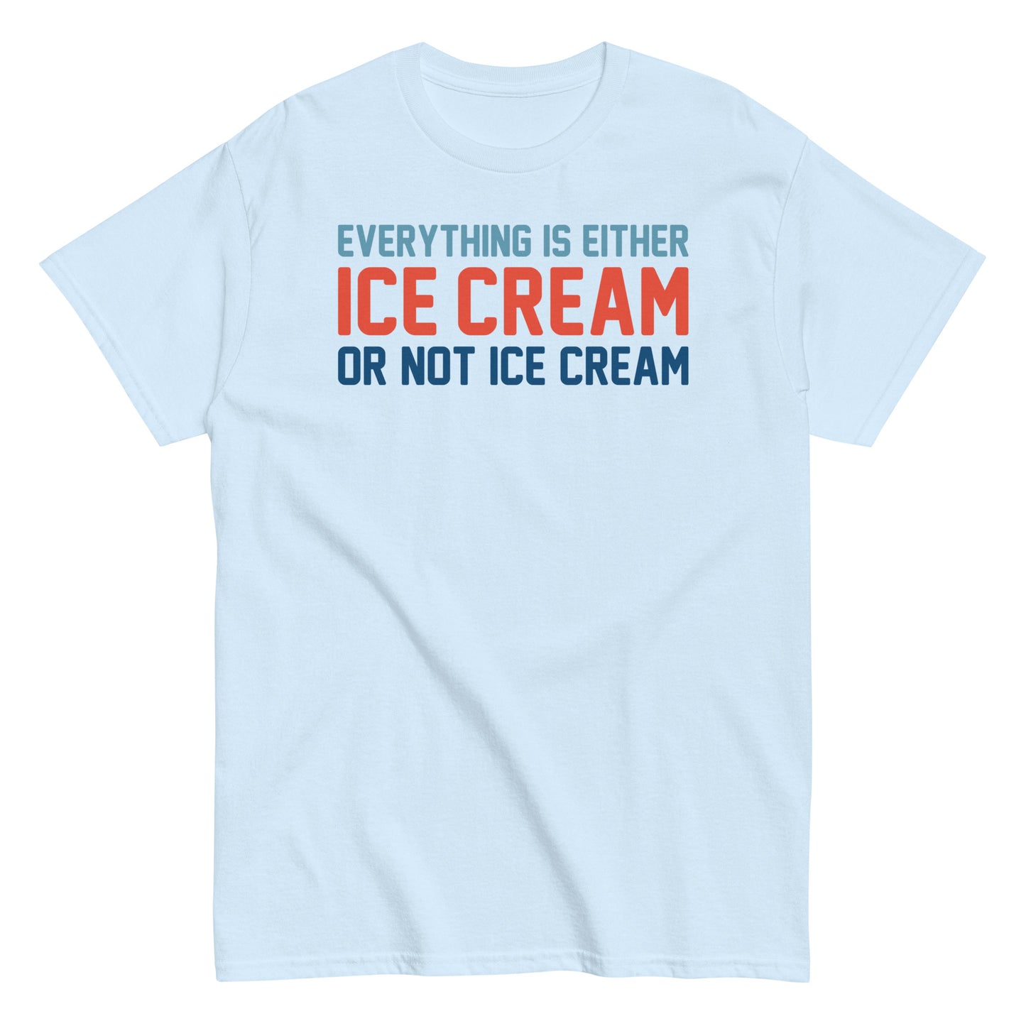 Everything Is Ice Cream Or Not Ice Cream Men's Classic Tee