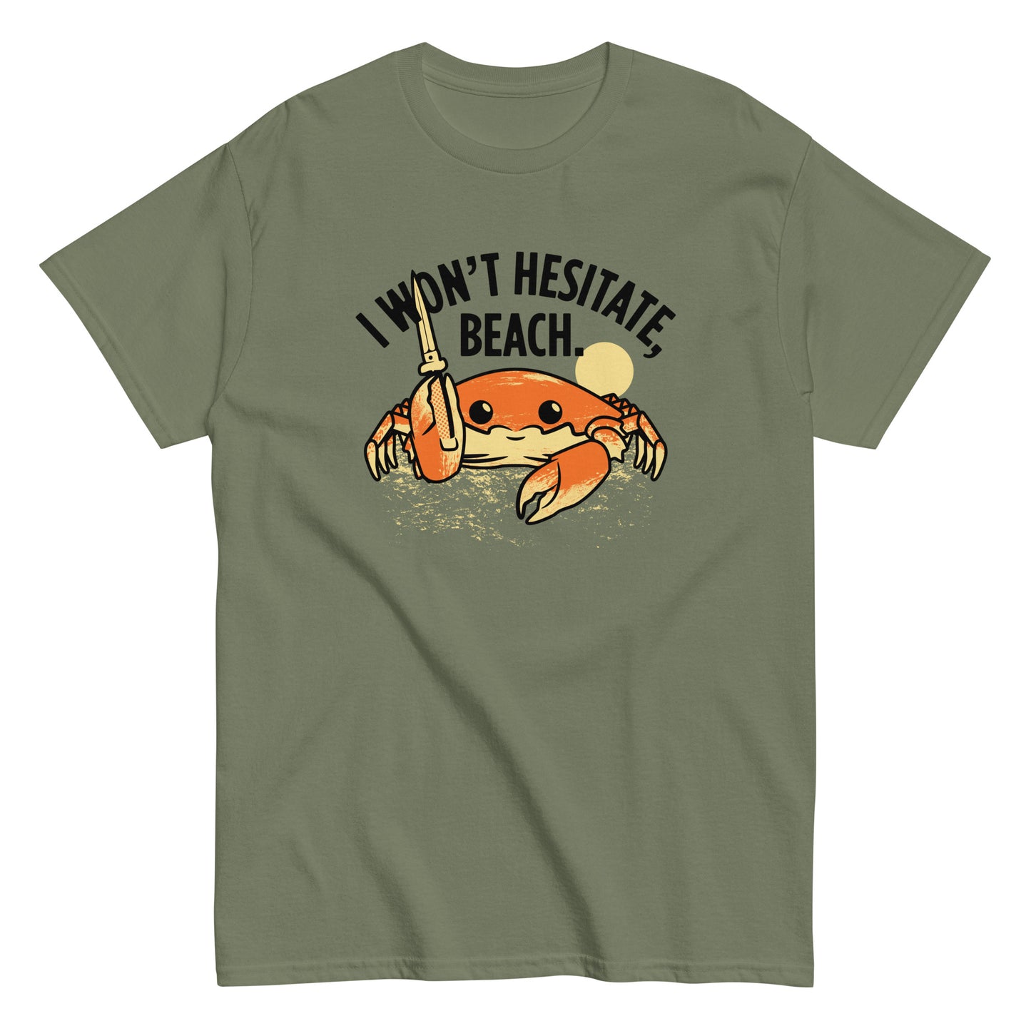 I Won't Hesitate, Beach Men's Classic Tee