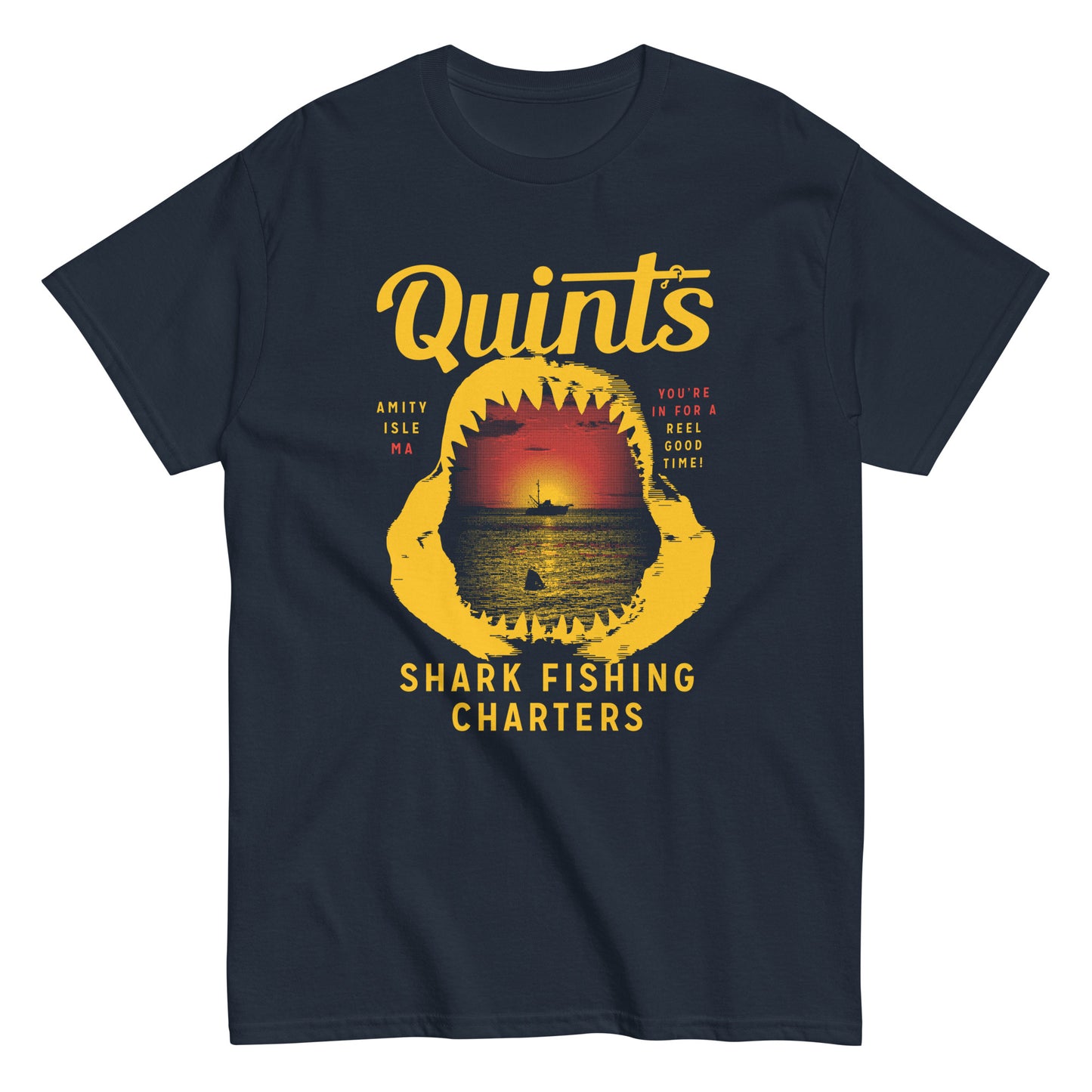 Quint's Shark Fishing Charters Men's Classic Tee
