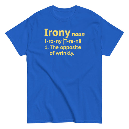 Irony Definition Men's Classic Tee