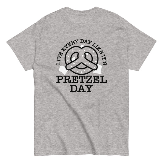 Live Every Day Like It's Pretzel Day Men's Classic Tee