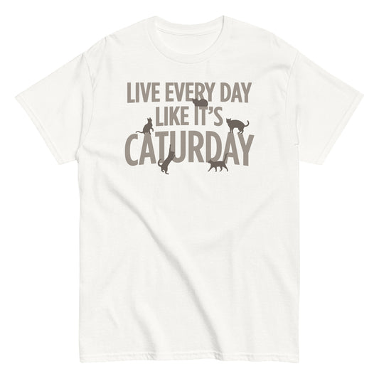 Live Every Day Like It's Caturday Men's Classic Tee