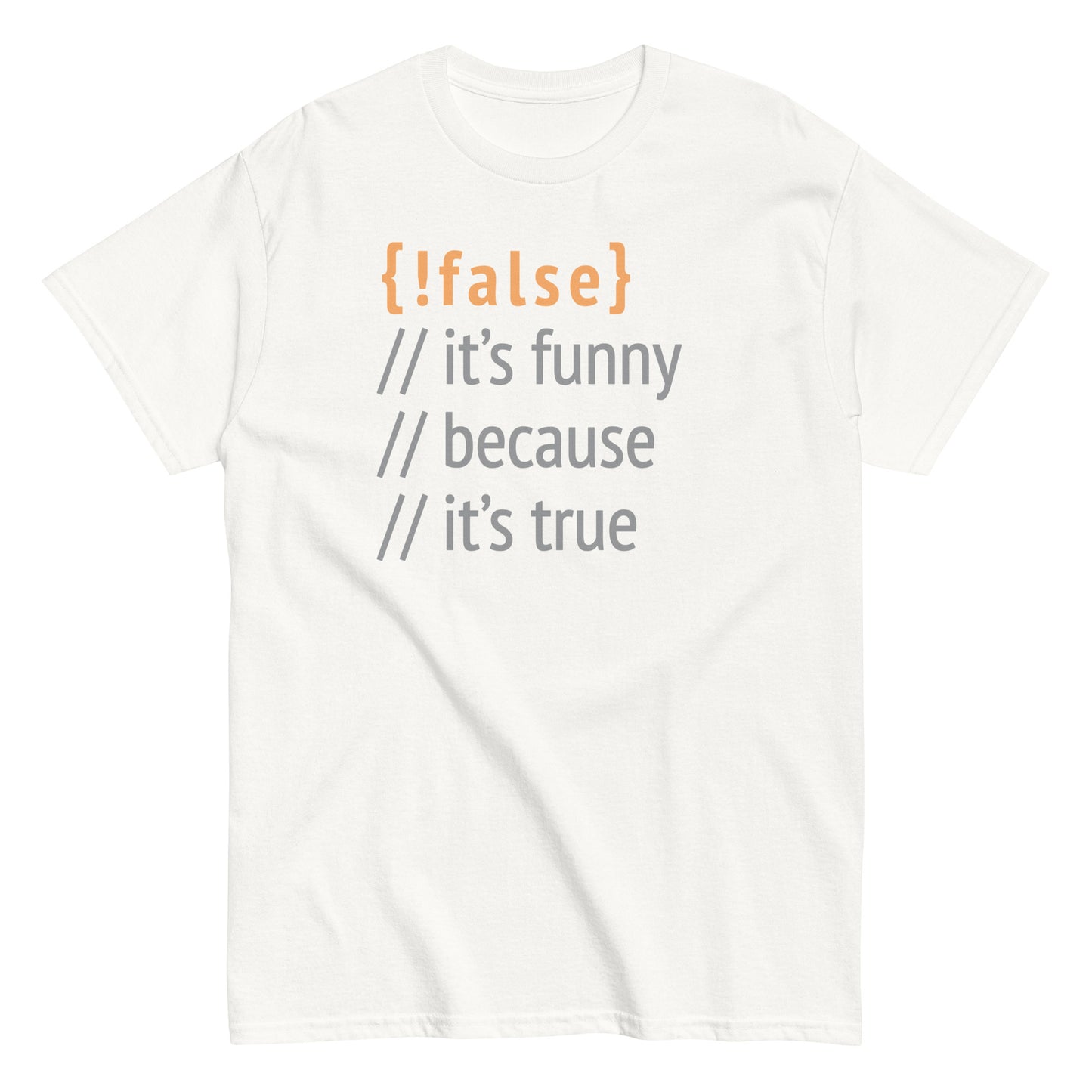 It's Funny Because It's True Men's Classic Tee