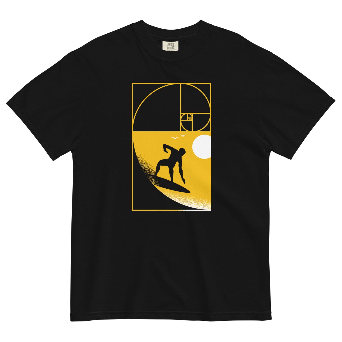 Golden Spiral Wave Men's Relaxed Fit Tee