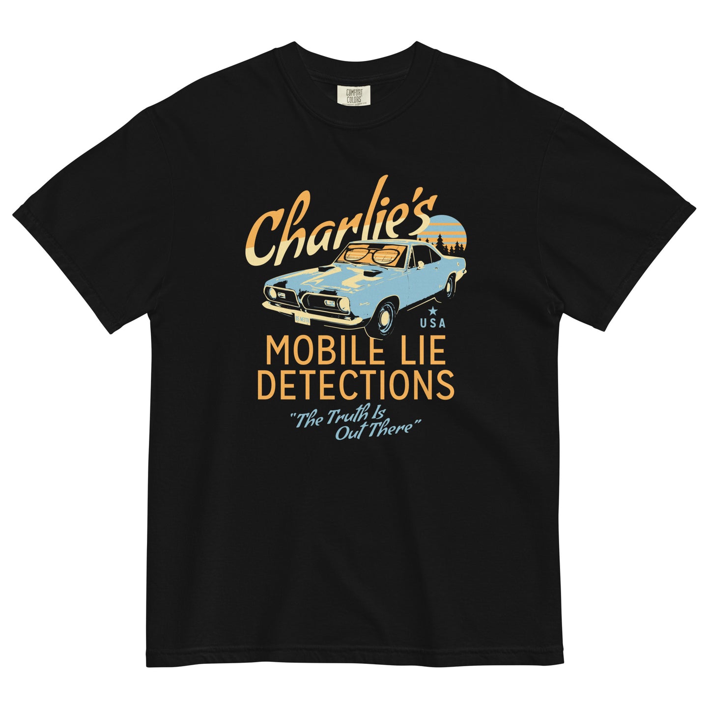 Charlie's Mobile Lie Detection Men's Relaxed Fit Tee