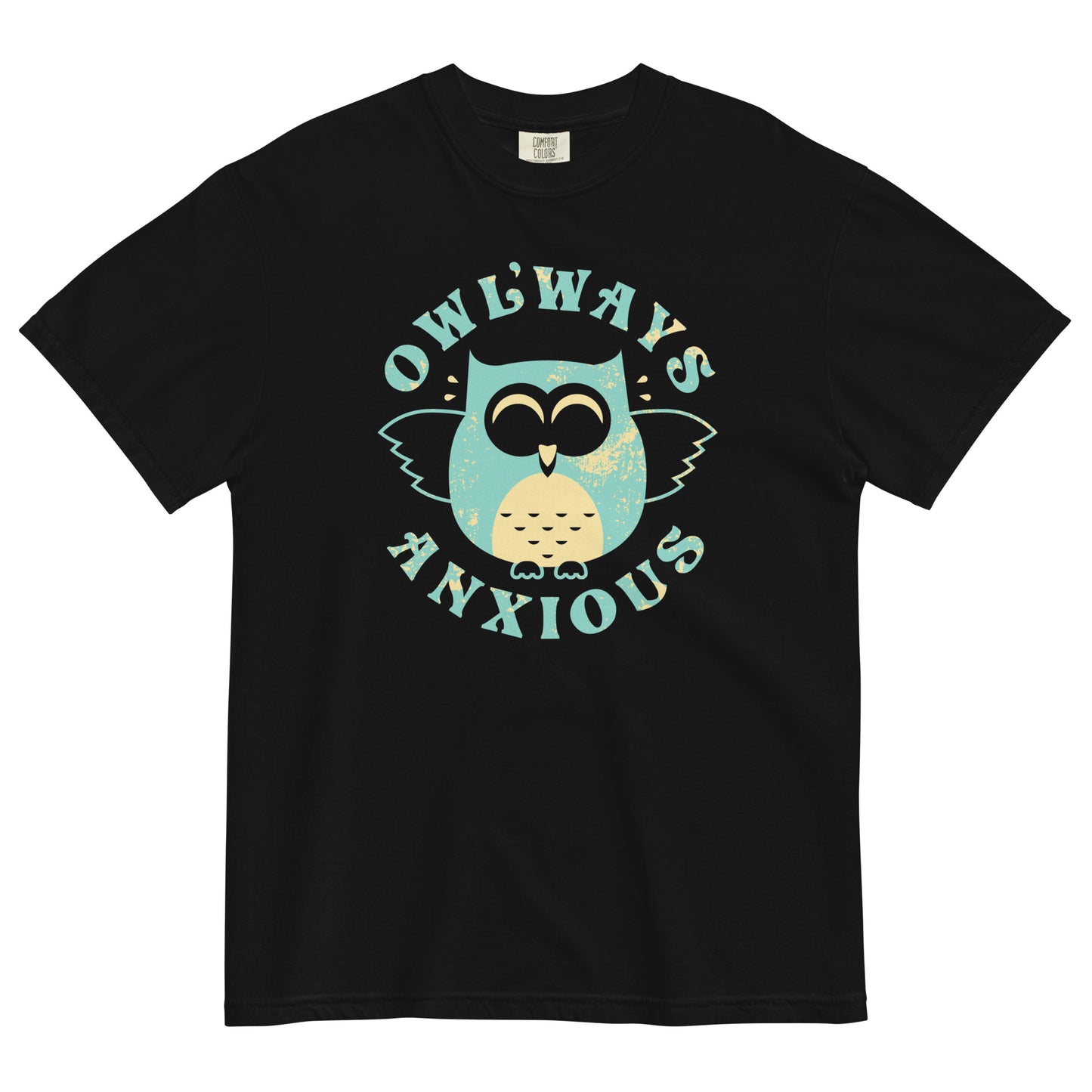 Owlways Anxious Men's Relaxed Fit Tee