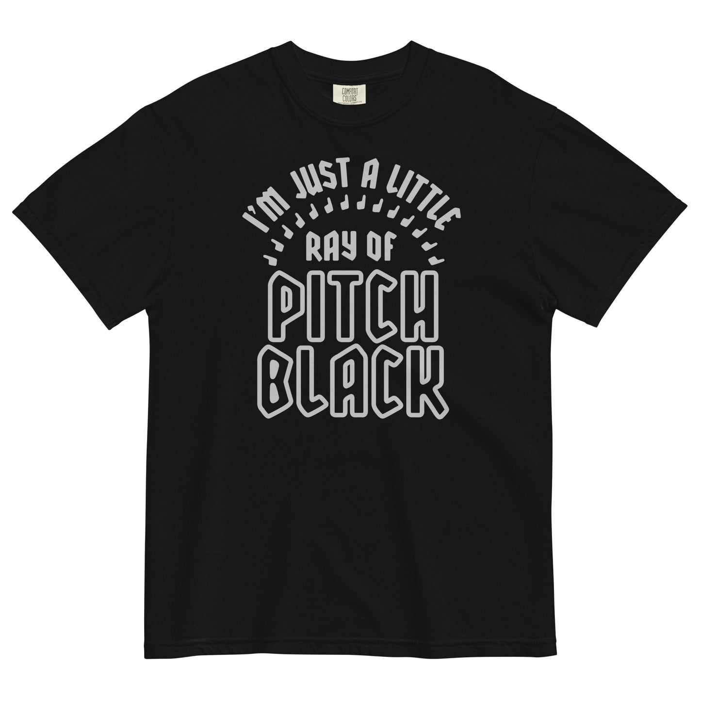 Ray Of Pitch Black Men's Relaxed Fit Tee