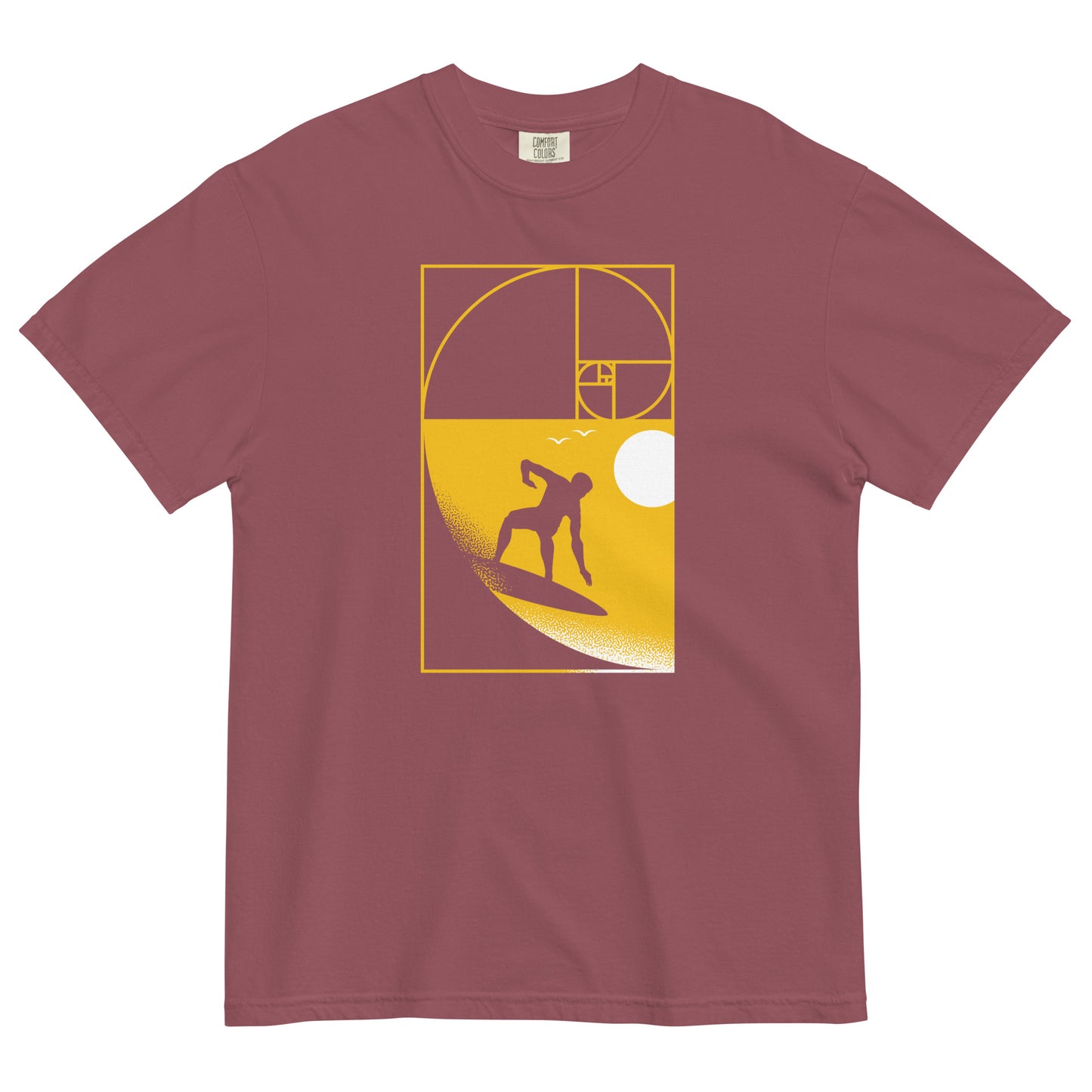 Golden Spiral Wave Men's Relaxed Fit Tee