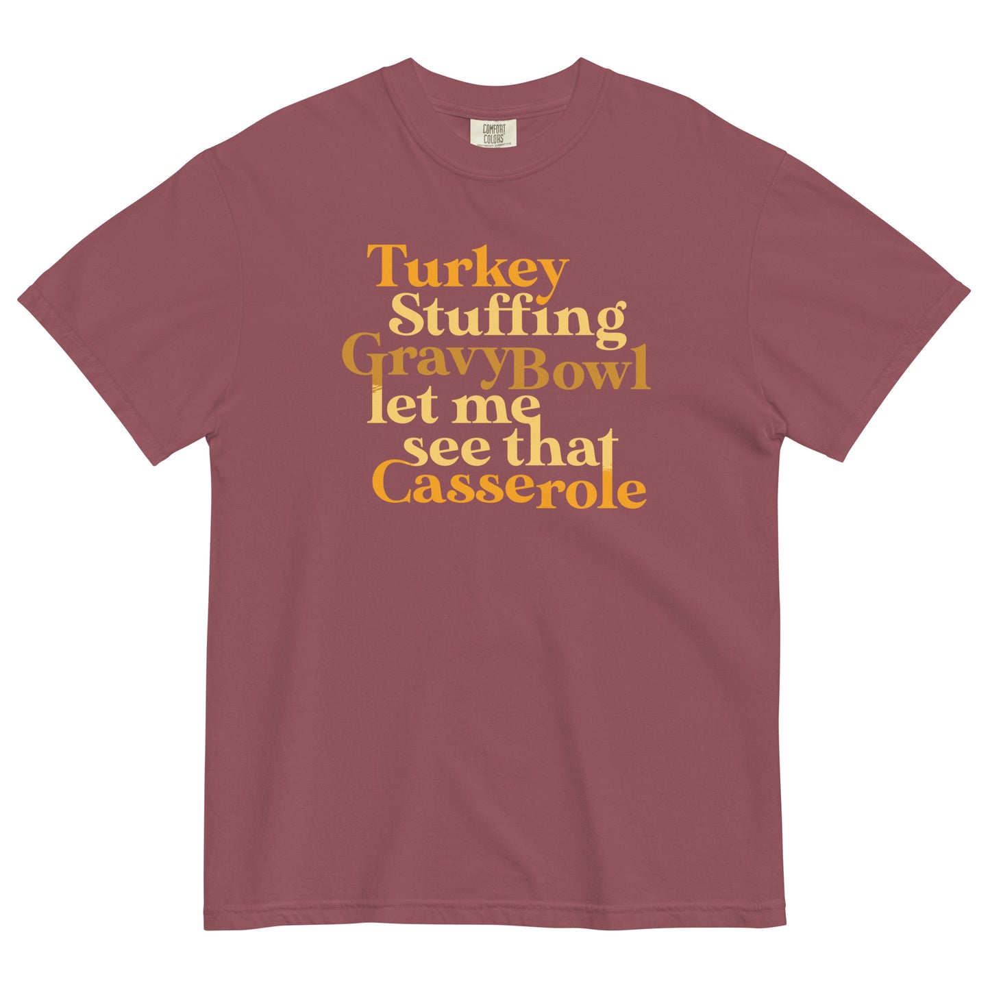 Turkey Stuffing Gravy Bowl Men's Relaxed Fit Tee