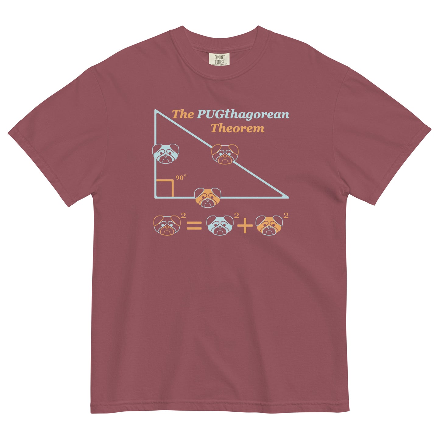 Pugthagorean Theorem Men's Relaxed Fit Tee