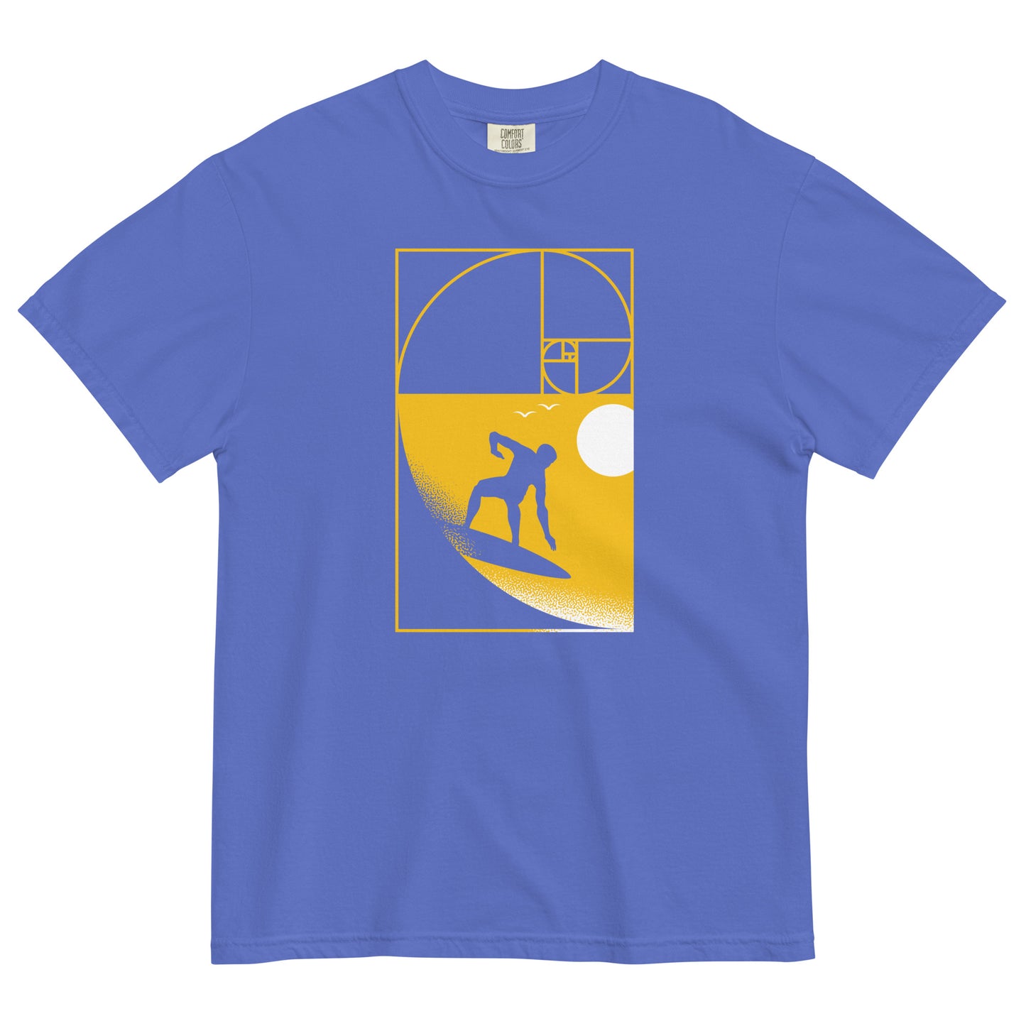 Golden Spiral Wave Men's Relaxed Fit Tee