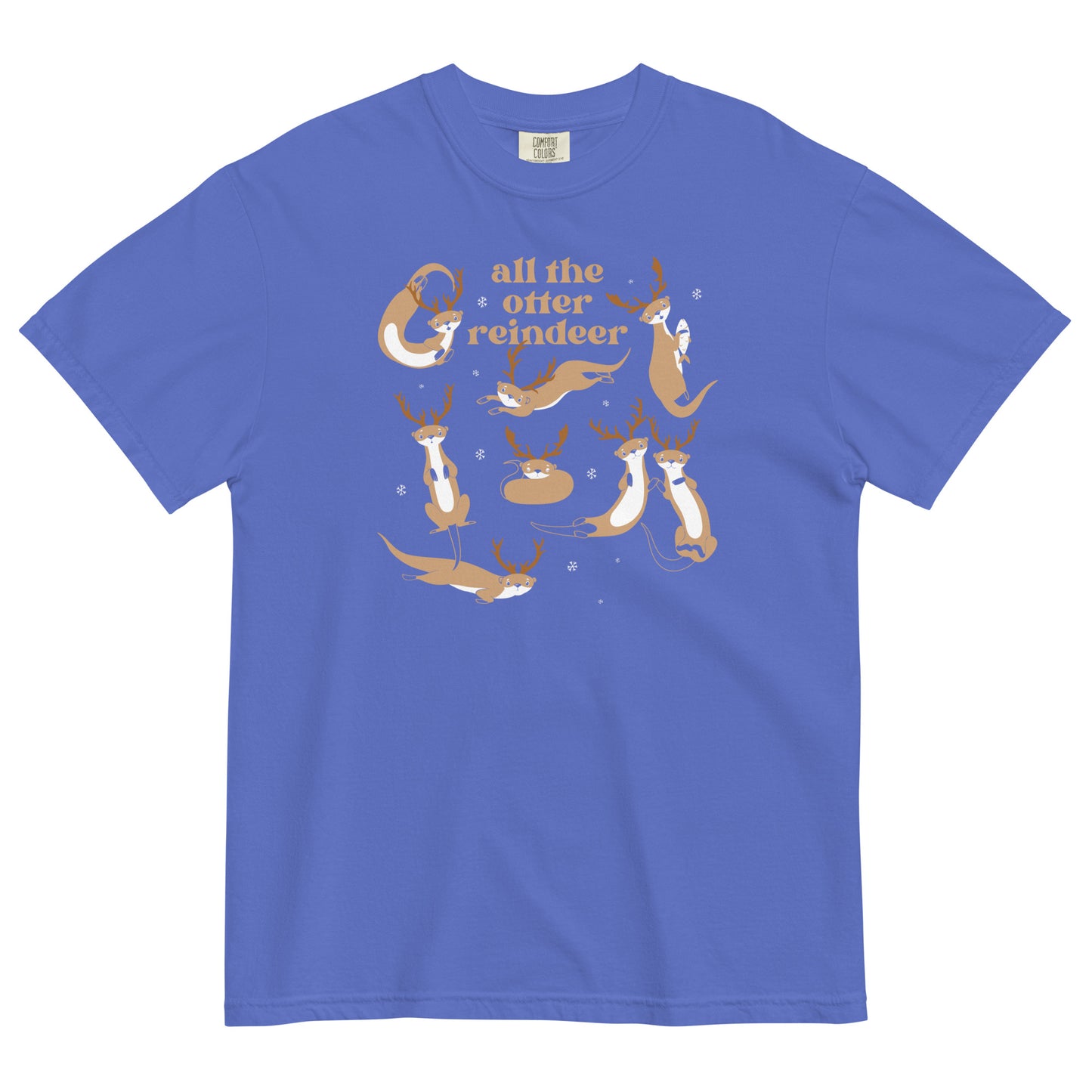 All The Otter Reindeer Men's Relaxed Fit Tee