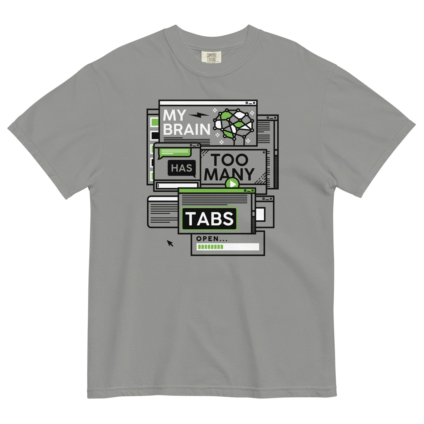 My Brain Has Too Many Tabs Open Men's Relaxed Fit Tee