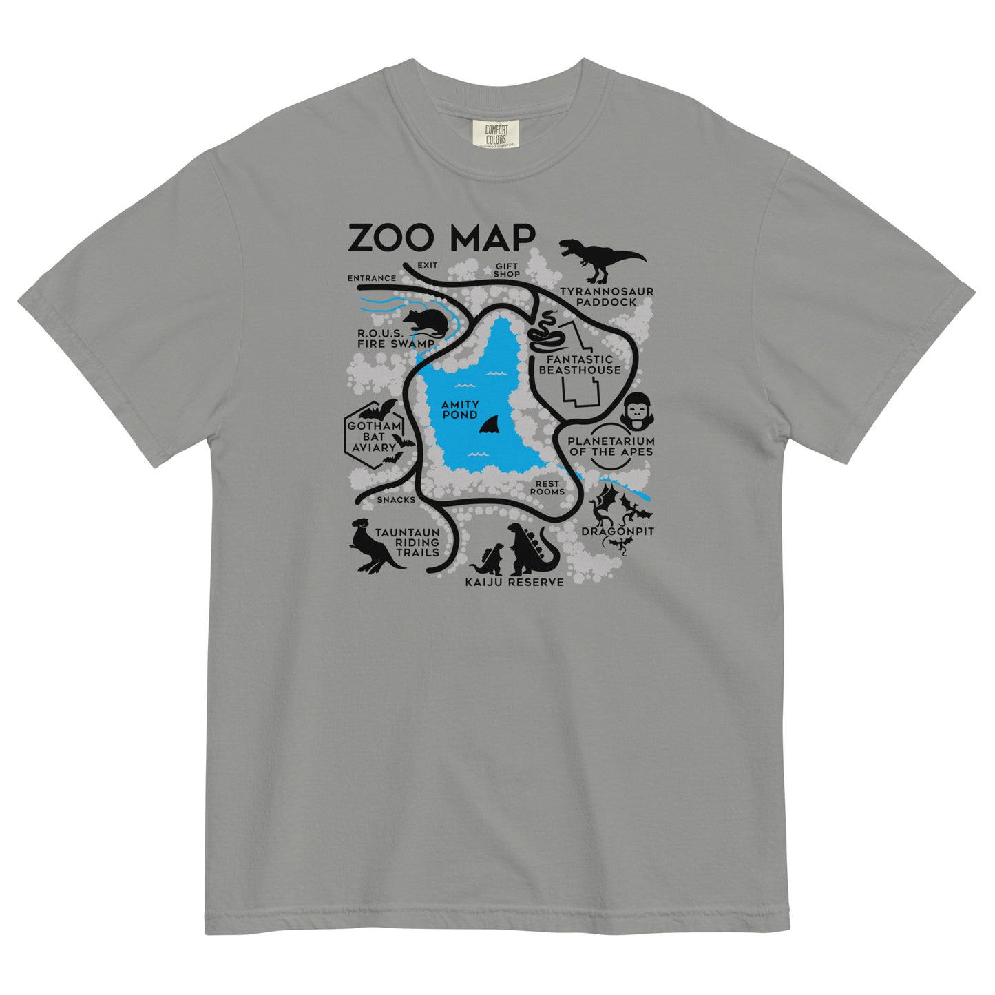 Zoo Map Men's Relaxed Fit Tee