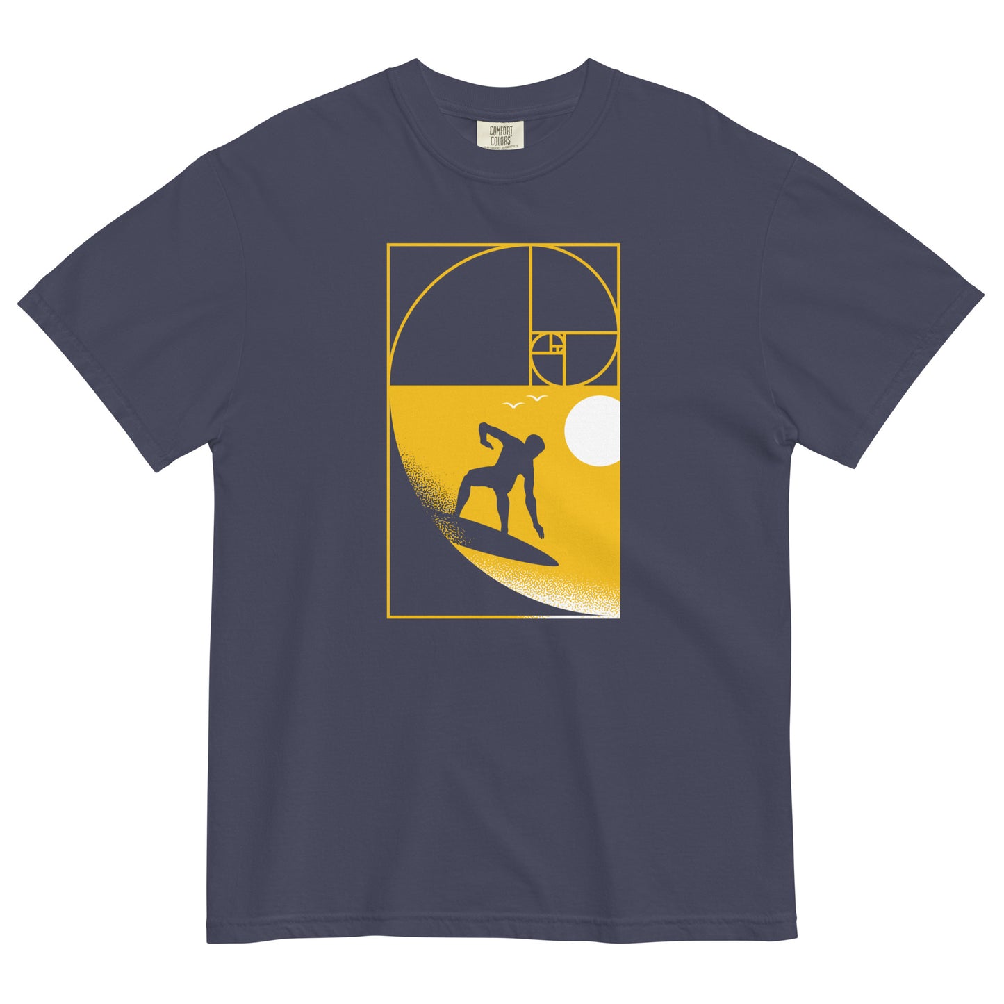 Golden Spiral Wave Men's Relaxed Fit Tee